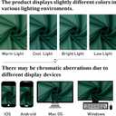 Lecloud Hunter Green Sheer Curtains 54 Inch Length 2 Panels, Voile Light Filtering Curtains with Rod Pocket, Transparent Tulle Drapes for Bedroom Laundry, Each Panel 42 X 54 Inch
