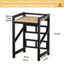 Washer Dryer Stacking Rack Kit 29.5in, Over the Washer and Dryer Storage Shelf for Laundry Room, Bathroom, Heavy Duty, Height Adjustable, 1.2mm Wall Thickness 660lbs Capacity (Black, 29.5in)
