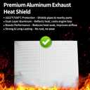 Exhaust Heat Shield, Aluminum, Automotive, 16" x 79" Roll