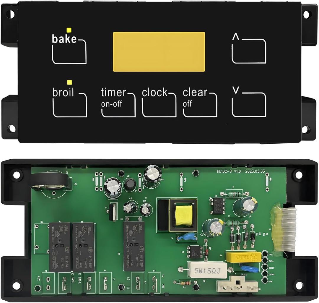 Durable Oven Range Stove Clock Control Board - Directly Replaces 5304518660, Designed for FRIGIDAIRE 316455400 Range Oven (Green)