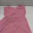 DB MOON Womens 2026 Maxi Dresses Empire Waist Long Summer Dress Casual Cap Short Sleeve Sundress with Pockets (Purple, M)
