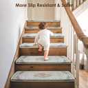 Brakki Bullnose Stair Treads for Wooden Steps, Non Slip Stair Carpet, 14pc
Washable, Stair Rug for Indoor Runner and Pets, Soft Edging Staircase Protectors, L29.5"xW9.5", Beige and Grey