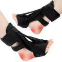 Plantar Fasciitis Night Splint, Plantar Fasciitis Relief Brace, 3 Adjustable Straps Relief Brace for Foot Drop, Achilles Tendonitis & Heel Pain - Day & Night Support