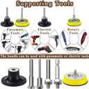 278 Pack 2 inch Sanding Discs Pad Variety Kit with 1/8" & 1/4" Shank Backing Plate for Drill Grinder Rotary Tools Die Grinder Accessories, Sanding Pads Include 36-3000 Grit