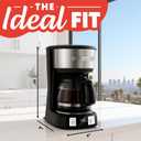 Gourmia Drip Coffee Maker  5 Cup, One-Touch Brew, Pause & Serve, Adjustable 4 Hr Keep Warm, EZ-View Water Window, Black