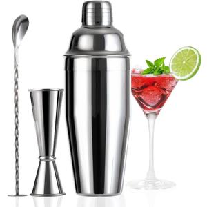 24oz Cocktail Shaker Set with Minimun 1/8oz Scale 1 oz 2oz Jigger - Monogramm Initials Martini Shaker Set - 304 Stainless Steel Bar Shaker - Personalized Gift for Friend,Husband-Blank (002) 24oz Cocktail Shaker Set with Minimun 1/8oz Scale 1 oz 2oz Jigger - Monogramm Initials Martini Shaker Set - 304 Stainless Steel Bar Shaker - Personalized Gift for Friend,Husband-Blank (002)