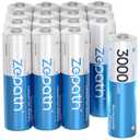 Zepath Lithium Batteries aa 10 Pack 3000mWh High Power Rechargeable aa Batteries Lithium 1.5V Double a Batteries 1600+ Cycles(10PACK-3000mWh)