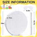 Jenaai 16 Inch Round White Piñata Large Circle Blank Piñata with Stick, Blindfold and Confetti for Adults and Kids' Birthday Parties Game DIY Wedding Celebration Baby Shower Carnival Party Supplies