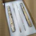 ZEROUNO Alabaster Wall Sconces, 14.2 inch Wall Sconce, Natural Marble Wall Sconces Wall Lighting Set of Two, Dimmable Light Fixtures for Bedroom Living Room Stairs Vanity Hallway Bedside