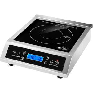 Duxtop Professional Portable Induction Cooktop, Commercial Range Countertop Burner, 1800 Watts Induction Burner with Sensor Touch and LCD Screen, P961LS/BT-C35-D, Silver/Black