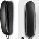 Corded Phone for Home, Durable landline Phone with Large Buttons for Seniors, Versatile Mini Phone for The Home, Office, and More (Black)