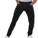 The Perfect Jean Skinny Fit Jeans for Men, 99% Cotton Denim (Stealth - Black, 32x32)
