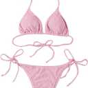 Womens Bikini High Rise Plus Size Hot Bathing Suit Revealing Swimsuit Two Piece Swimwear Busty Beachwear Thong Bikini Size L