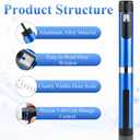 60 Unit Peptide Pen, Reusable Injection Pen with 2pcs 3ml Cartridges and Protect Case,Clear Dose Window,Daily Use(Royal Blue)