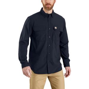 Carhartt Men's Force Relaxed Fit Lightweight Long-Sleeve Shirt, Navy, Small