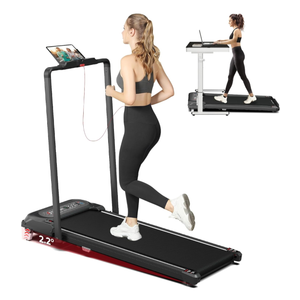 SubSun 3 in 1 Folding Treadmill, Walking Pad with Handle Bar and Incline, Under Desk Treadmill 2.5HP, Mini Jogging Walking Machine with 265 lbs Weight Capacity for Home Office, Remote Control