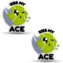 Tennis Racket Dampener - Cute Designs - Vibration & Noise-Reducing Tennis Shock Absorber for Racquets - Secure, Easy-Install Accessories for Players of All Levels (Kiss)