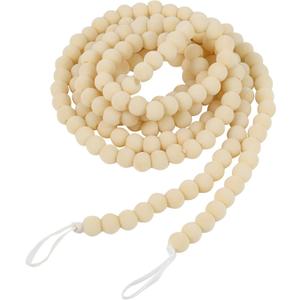 12 Feet Velvet Bead Christmas Garland Christmas Bead Garlands Vintage Garland Xmas Holiday Garland for Tree Mantel Fireplace Decorations (Cream)