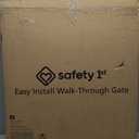 Safety 1st Easy Install Walk Thru Baby Gate for Doorway With Door, Dog Gates, Fits 29"-38", Easy Install 28" Tall, White