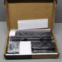 Universal Swivel TV Stand/Base Table Top Stand 40 to 86 inch TVs 110 Degree Swivel, 5 Level Height Adjustable, Heavy Duty Tempered Glass Base, Holds up 132lbs Screens, HT04B-003