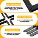 25Pcs Black Angle Brackets, 3x 3 Heavy Duty Corner Brace, Metal Corner Brackets for Wood , 3MM 90 Degree Joint Hardware, 3inch Mounting Bracket for Wooden Furniture Cabinet Chairs Bookshelf