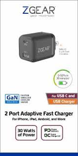 Z Gear 2 Port Adaptive Fast Charger