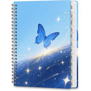 2026 Planner, Weekly and Monthly Academic Planner Calendar (JAN.2026 - DEC.2026), Planning Agenda Book, for Office Desk Accessories and School Supplies, A5(6.3" x 8.5") (Stellar Butterfly)