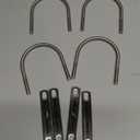 4Pack Square U-Bolts 4-1/2"(115mm) Inner Width, 304 Stainless Steel U Bolts M10 with Washers & Nuts for Replacement Parts and Accessories for Ski Boat, Fishing Boat or Sailboat Trailer