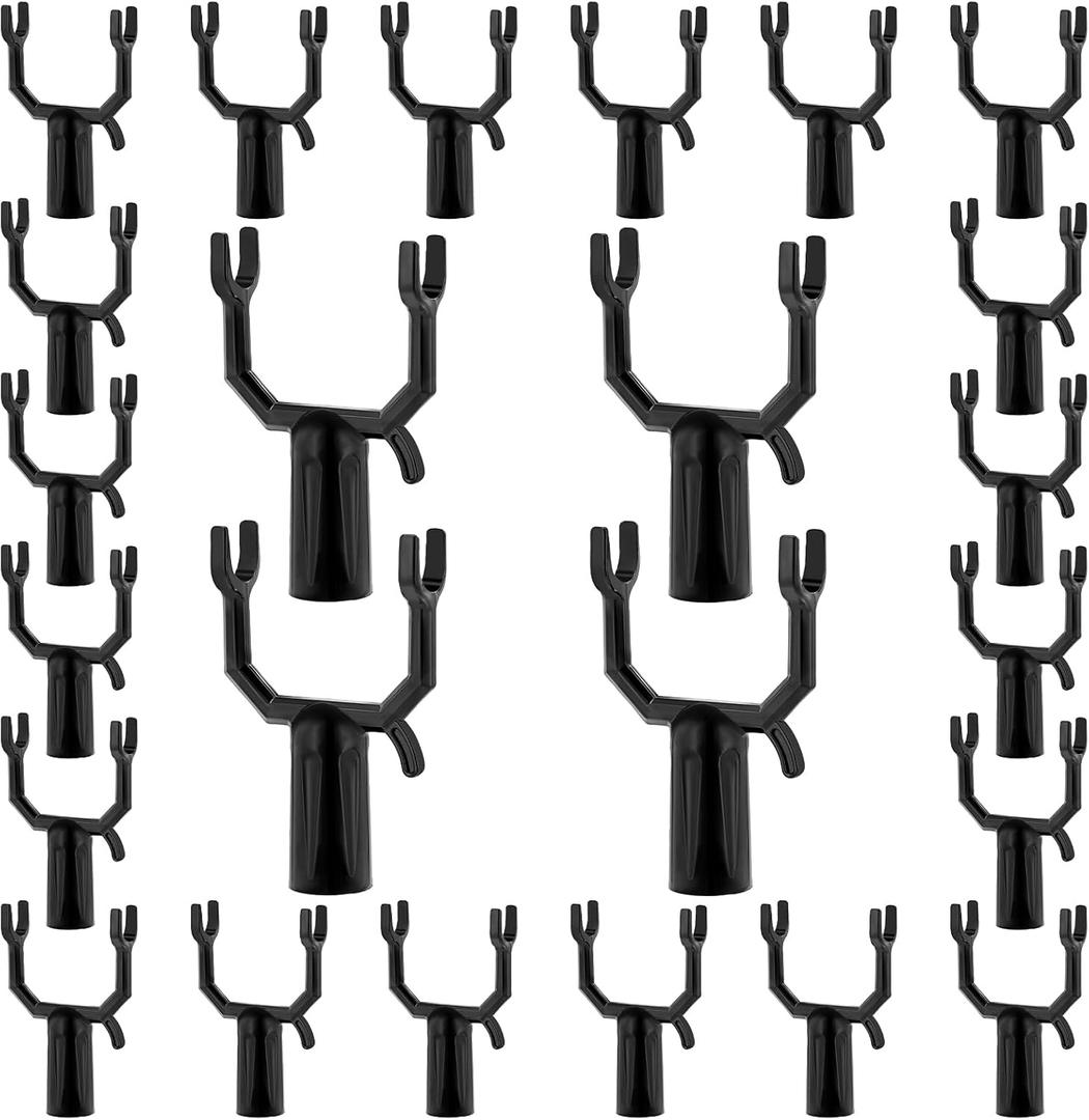 24 Pcs Tree Branch Support Metal Tree Crutch Support Device Leaning Straightening Kit Propping Up Branch Spreaders Fruits Garden Stakes Broom Pole Anchor 0.75" Round Pipe Garden Yard