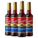 Torani Raspberry Flavored Drink Syrup, 25.4 fl oz, 4 Pack, BB 08-11-28