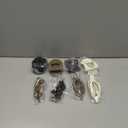 Obeoby 10 Pcs Flat Hair Clips for Women, 3 Styles French Flat Claw Clips for Thin Thick Hair, Medium Duckbill No Slip Hair Accessories Barrettes Girls (Coffee, brown, black, white)