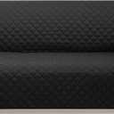 Reversible Sofa Covers Couch Cover Furniture Protector for Dogs Elastic Straps Water Resistant(Sofa,Black/Grey)