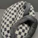 Dog Bed Cat Bed (Grey, m) Dog Bed Cat Bed Medium with Large Indoor for Small Indoor Outdoor Dogs Cats Fluffy CalmingRound bedsAnxiety Washable -Medium