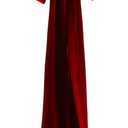 CRASPIRE Women Velvet Sash Belt Christmas Red Tie Dress Sash Waist Bridal Wedding Long Belt Neck Scarf for Prom Party Special Occasion Dress Bridal Sash Belt 99 x 3.9 inch