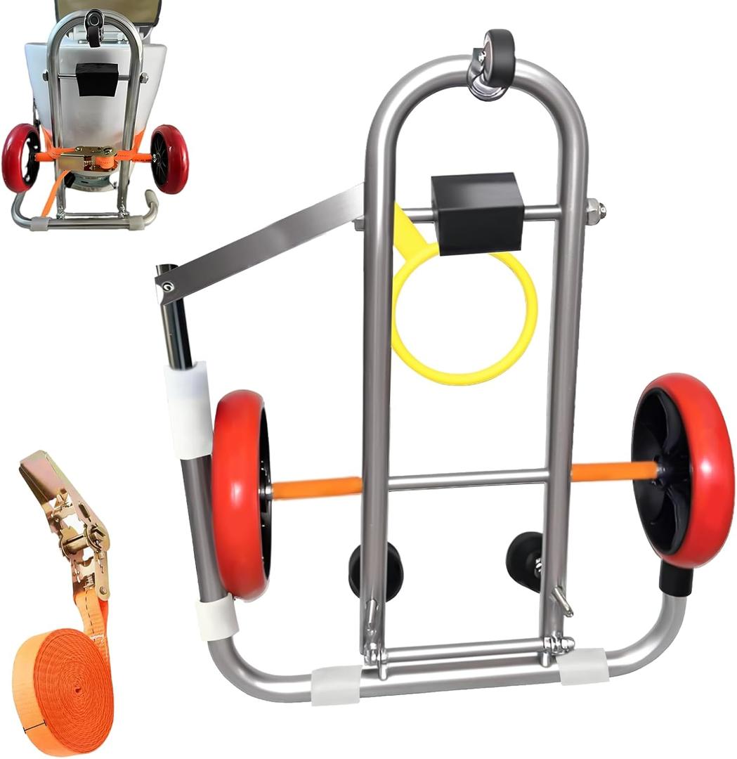 Toilet Installation Aid, closestool Installation Jack, Easy Moving and Repairing of Installation Aid, Portable Positioning Mobile Foldable Toilet Dolly Lift, Easy Alignment of Seals Lift Tool (Silver)