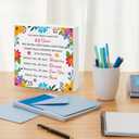 40th Birthday Gifts for Women Men Wooden Plaque Box Sign Happy 40th Birthday Gifts for Him Her Mom Dad Husband Wife Sister 1985 40 Year Old Gift Wood Box Sign Desk Decor 40 Year Old Party Supplies