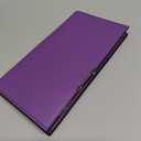 CASMONAL Premium Leather Checkbook Cover for Men and Women Checkbook Holder Wallet RFID Blocking (Lavender)