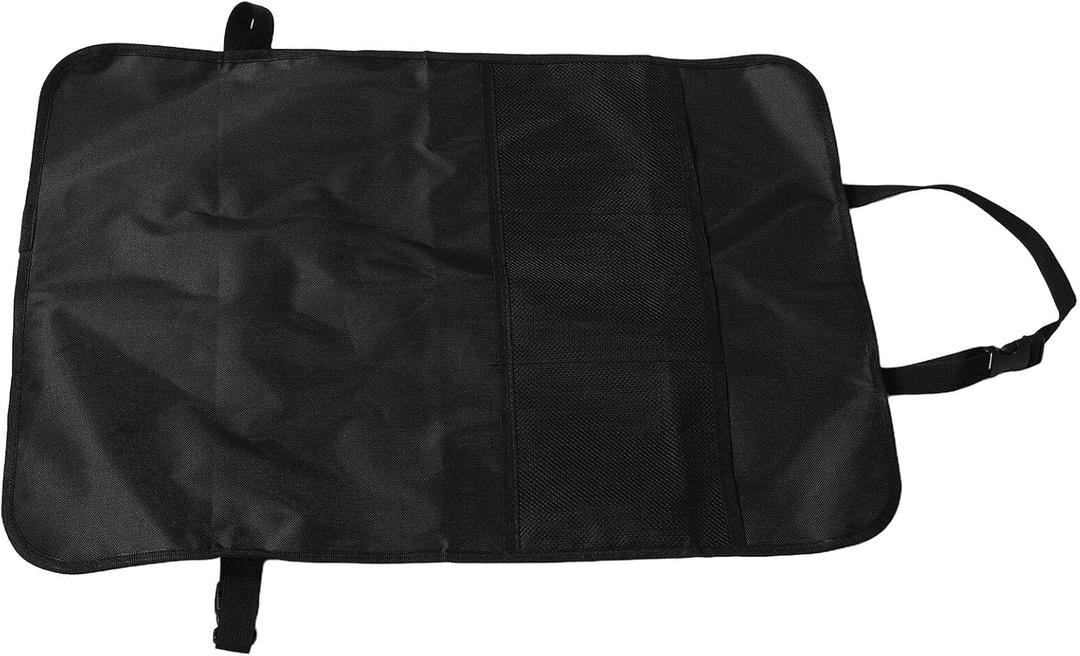 Healifty Car Rear Storage Organizer with Anti-kick Pad Hanging Seat Back Protector Bag for Car Seat Automotive Rear Storage for Travel and Family Use