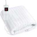 Massage Table Pads Warmer Six Heat Settings Electric Heating Pad (72.8" x 30"), Digital Heat Control Pad, Heated Mattress Pad w/Overheat Protection for Massage Bed & Spa,White Bed Warmer