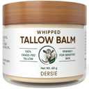 Beef Tallow Balm for Skin Organic: 100% Grass-Fed Whipped Tallow Balm for Deep Hydration, Skin Barrier Repair, Soothing - Tallow Moisturizer for Face & Body for Women, Men & Kids (Cream-Like Texture)