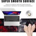 Japanese Riverside Full Moon Desk Mat Large Mouse Pad Gaming Mousepad Extended XL Keyboard Mat Computer Laptop Mouse Desktop Mat 31.5 X 11.8 Desk Decor (Dark Moon Canyon)