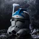 Evere SW Clone Arc Commander Helmet Cosplay Deluxe Halloween Collectible Prop, One Size (White)