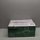 36" Ceiling Fans with RGB Lights Remote/APP Control,Low Profile Ceiling Fan,3 CCT Dimmable White Lights+RGB Ring Lights+Music Player,5 Reversible Plastic Blades 6 Speeds for Kidsroom,Black