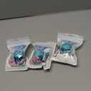 Pack of 3 Easter Egg Bunny Baby Teether for Easter Basket Stuffers, Rabbit Egg Rattle Toy Teething for Easter Basket Essentials Infant Boys & Girls First Gifts with 2 Packs Easter Egg Pacifier Clip, 3 Months+