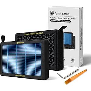 Air Conditioning Replacement with Activated Carbon for Tesla Model 3 Model Y HEPA Cabin Air Filter Accessories 2016-2024/2025/2026 Upgraded Version