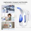 HiLIFE Steamer for Clothes, Portable Handheld Design, 240ml Big Capacity, 700W, Strong Penetrating Steam, Removes Wrinkle, for Home, Office(ONLY FOR 120V) (Ocean Blue)