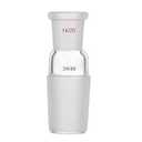 Glass Reducing Connecting Adapter,Borosilicate Glass Enlarging Connecting,24/40 Standard Taper Outer Joint,from Male 24/40 Cone to Other Socket Joint,Lab Glassware,2PCS (14/20 Socket)