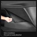 LUCKEASY Rear Trunk Side Full Protective Cover for Tesla Model Y Juniper 2026 2025 5 Seat (Standard & Premium & Performance) TPE Rear Trunk Left & Right Side Wrap Guards Cover Velcro Accessories Black