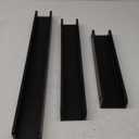 Floating Shelves Set of 3 – Black Metal Wall Mounted Shelves for Bathroom, Bedroom, Living Room, Office – Sizes 30", 24", 18"