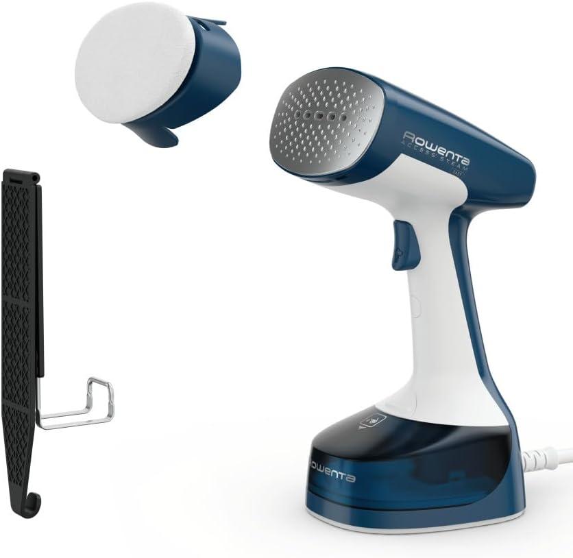 Rowenta, Steamer for Clothes, X-Cel Easy Steam Handheld Steamer, 15 Second Heatup, 5 Ounce Capacity, 1400 Watts, Portable, Ironing, Travel Must Have, Blue Clothes Steamer, DR7130